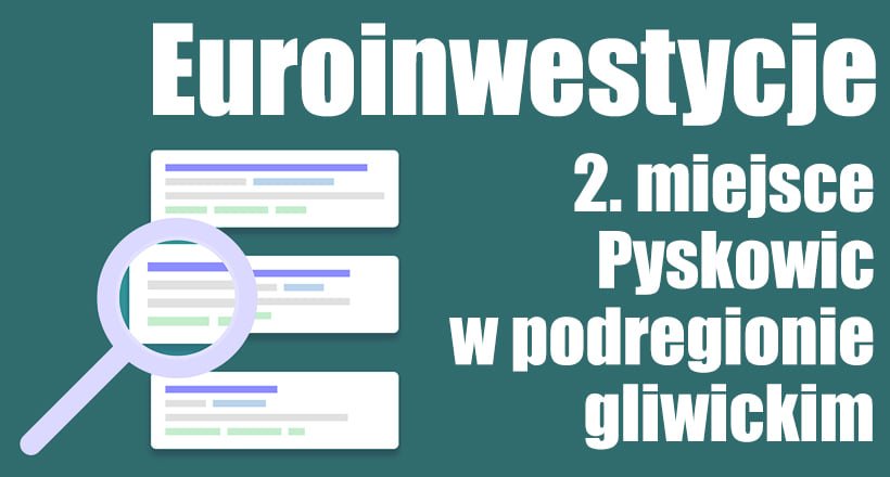 Drugie miejsce dla Pyskowic. Podsumowanie wyników programu ZIT