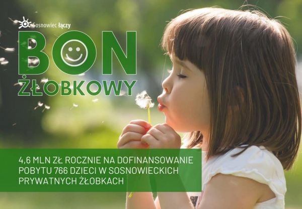 Sosnowiecki bon żłobkowy już od stycznia!