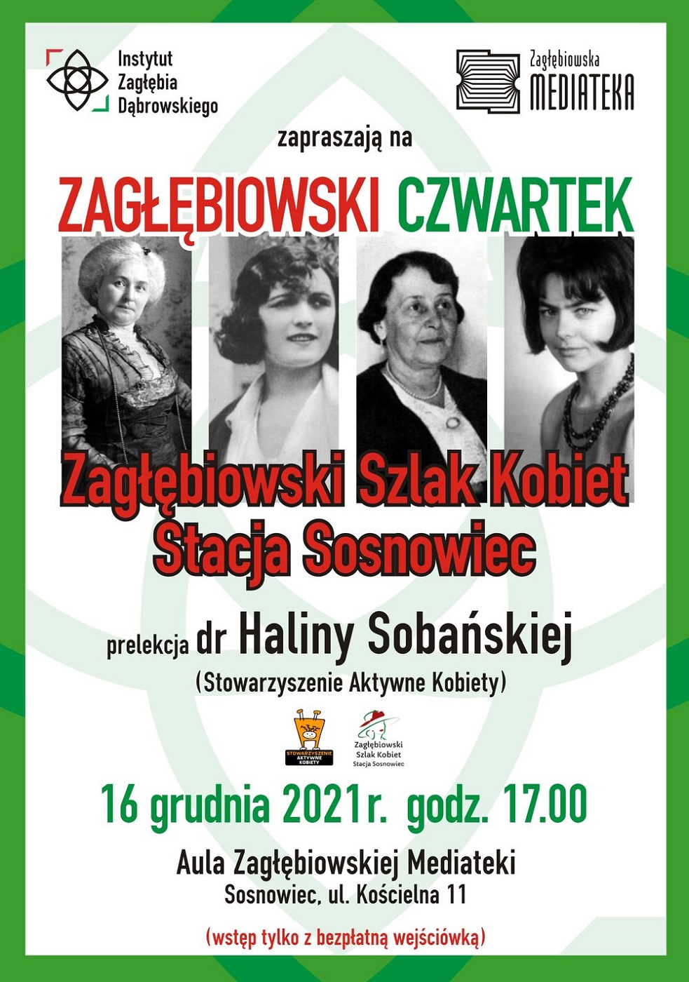 Zagłębiowski Czwartek - "Zagłębiowski Szlak Kobiet. Stacja Sosnowiec"
