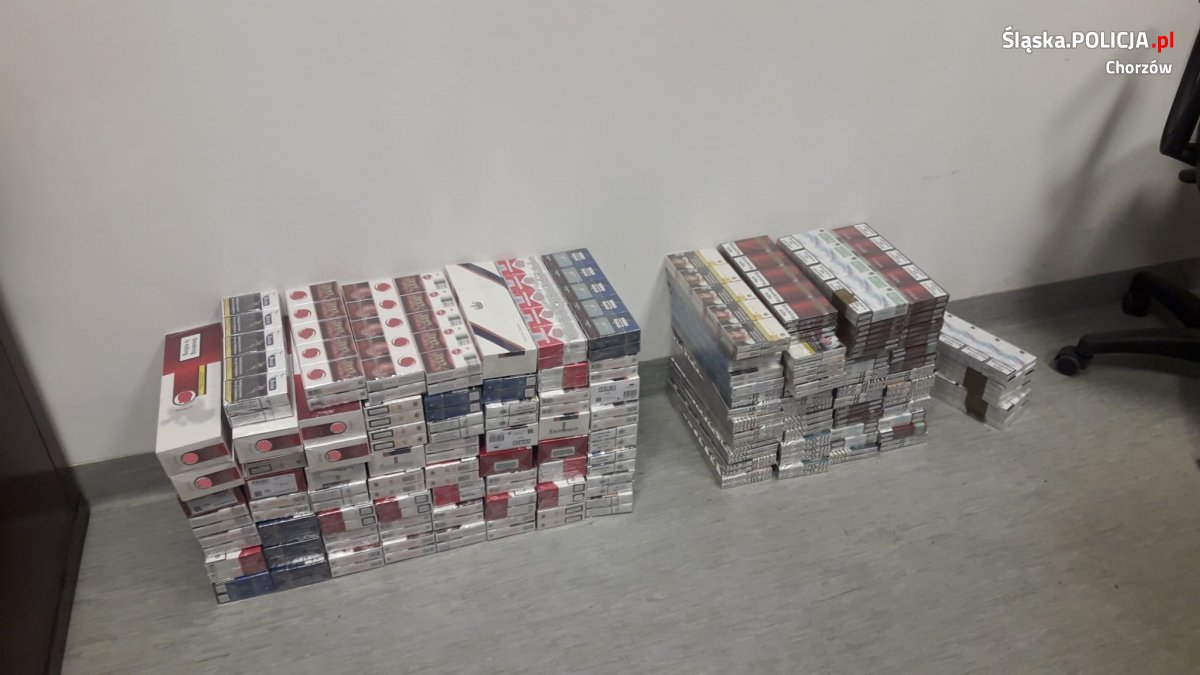 Policjanci z Chorzowa zabezpieczyli nielegalne papierosy i tytoń