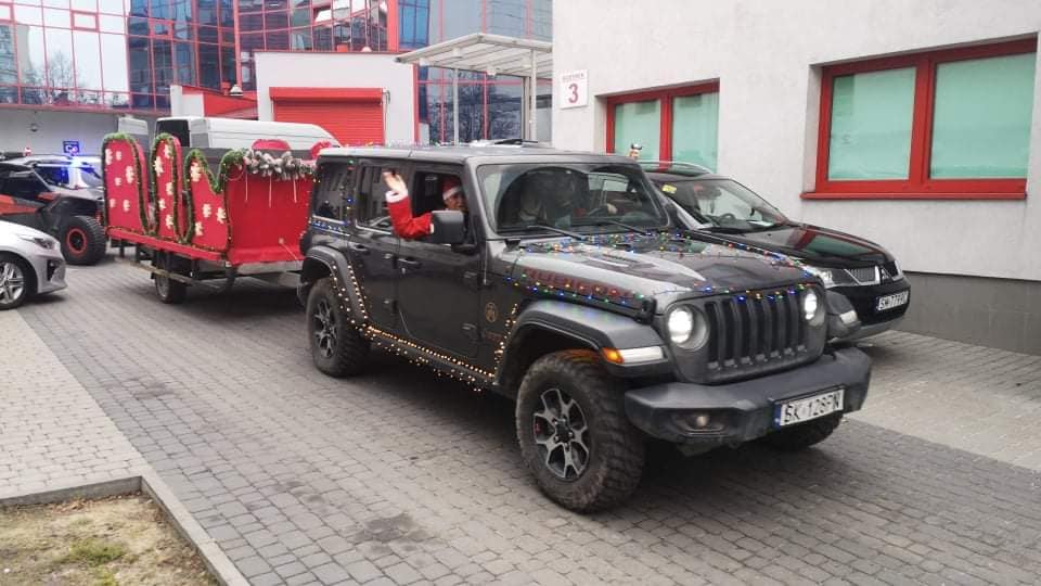 MotoMikołąje odwiedzili małych pacjentów Zespołu Szpitali Miejskich w Chorzowie