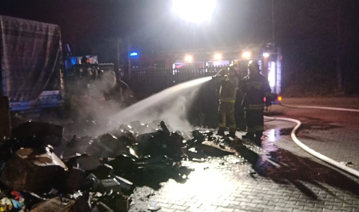 Pożar obiektu magazynowego przy ul. Żywieckiej