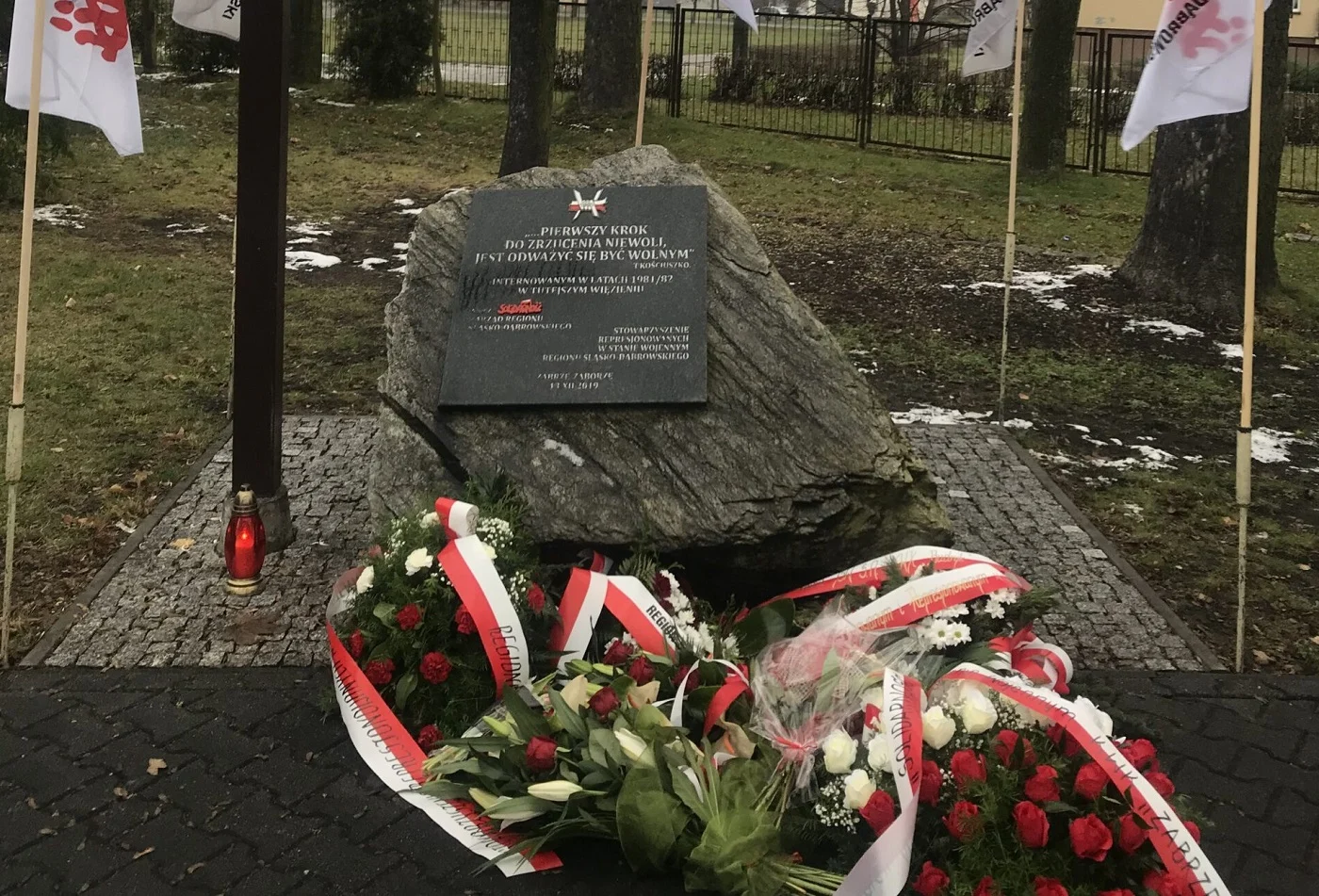 Zabrzańskie obchody 40. rocznicy wprowadzenia stanu wojennego