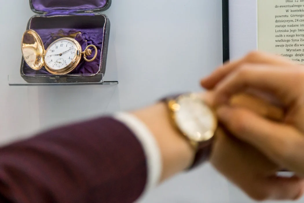 Zegarek Wojciecha Korfantego w Międzynarodowym Porcie Lotniczym "Katowice"