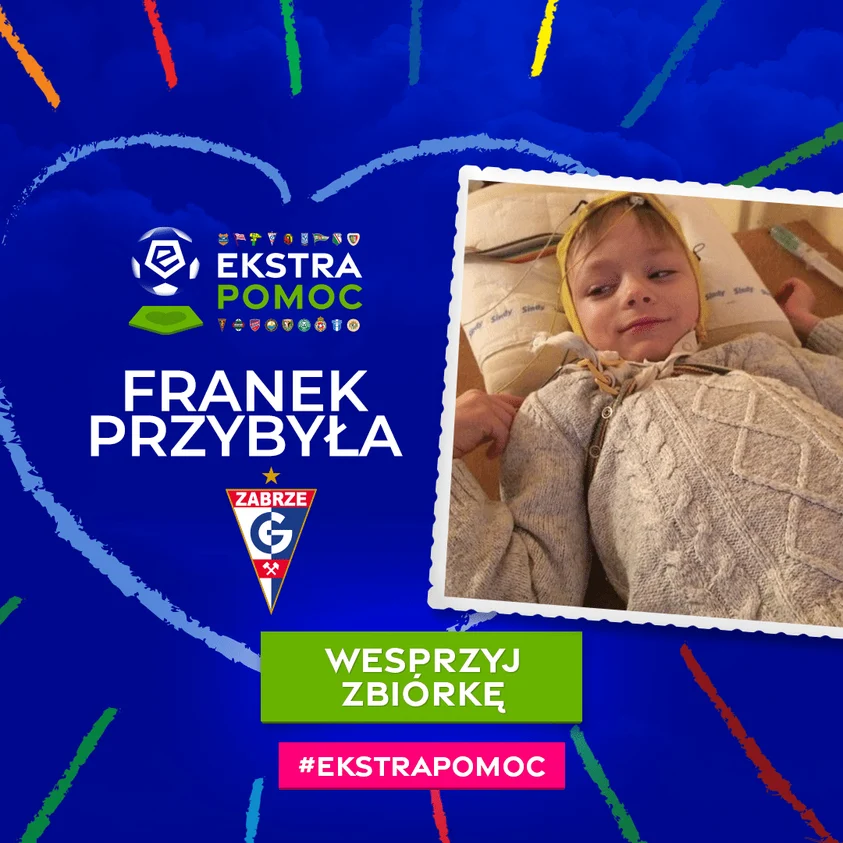 #EkstraPomoc dla Franka z Rudy Śląskiej. Górnik Zabrze wspiera małego kibica