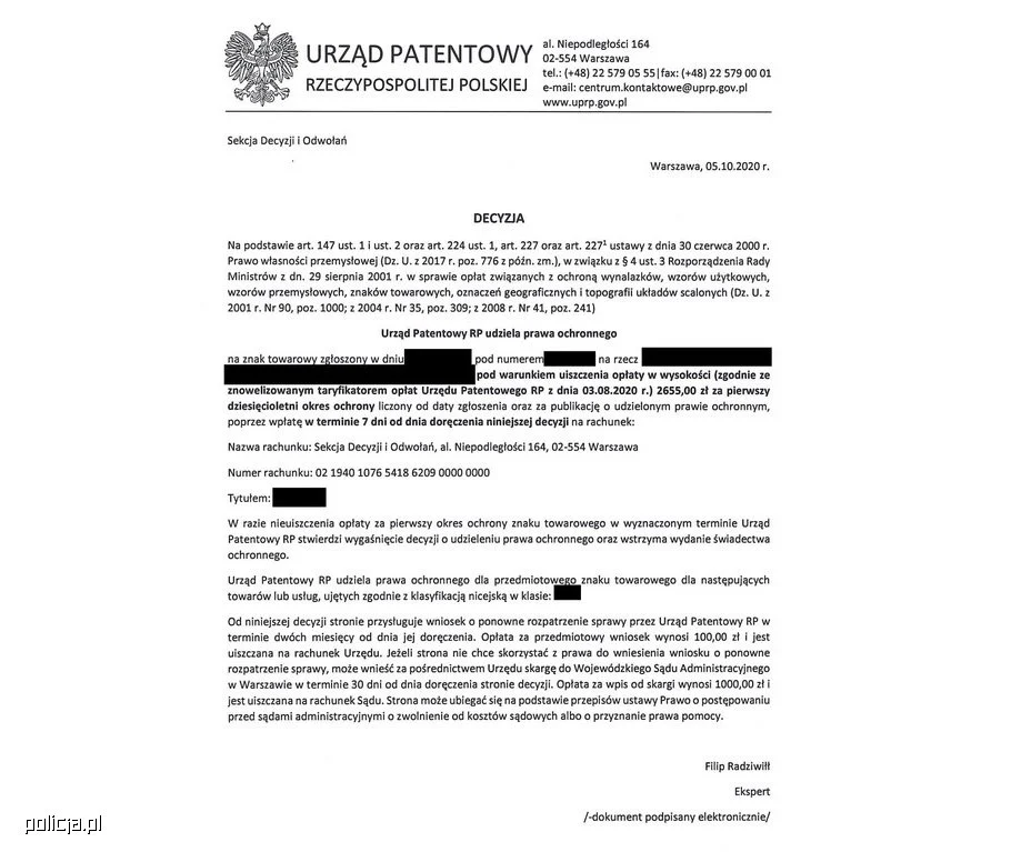 Kolejne oszustwo! Fałszywe pisma podszywające się pod decyzje Prezesa Urzędu Patentowego