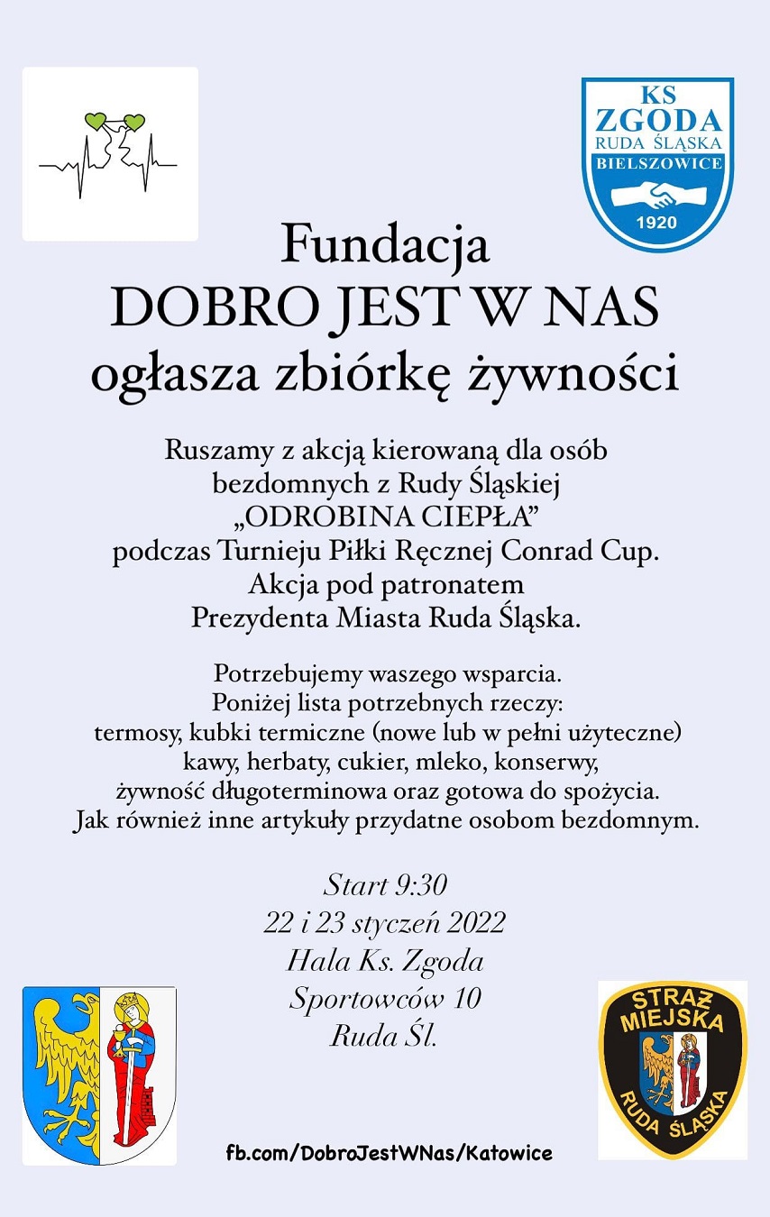 "Odrobina Ciepła" dla osób bezdomnych. W weekend odbędzie się zbiórka żywności