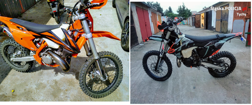 Te motocykle stały się łupem złodzieja. Policja szuka złodzieja