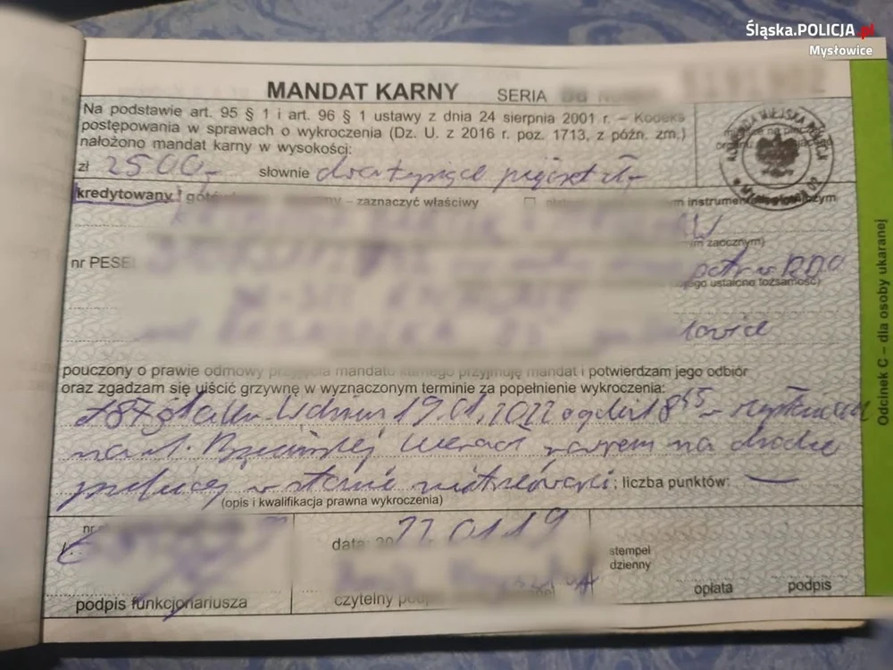 Kolejny nietrzeźwy rowerzysta ukarany wysokim mandatem