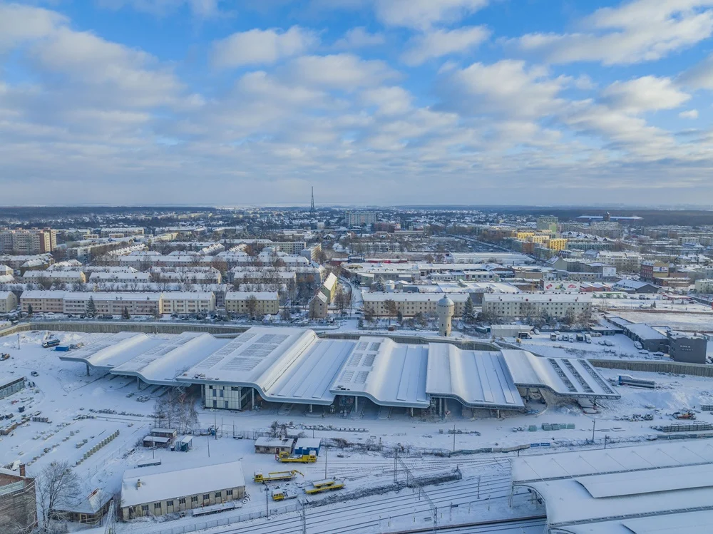 Centrum Przesiadkowe. Zimą robota wre w środku