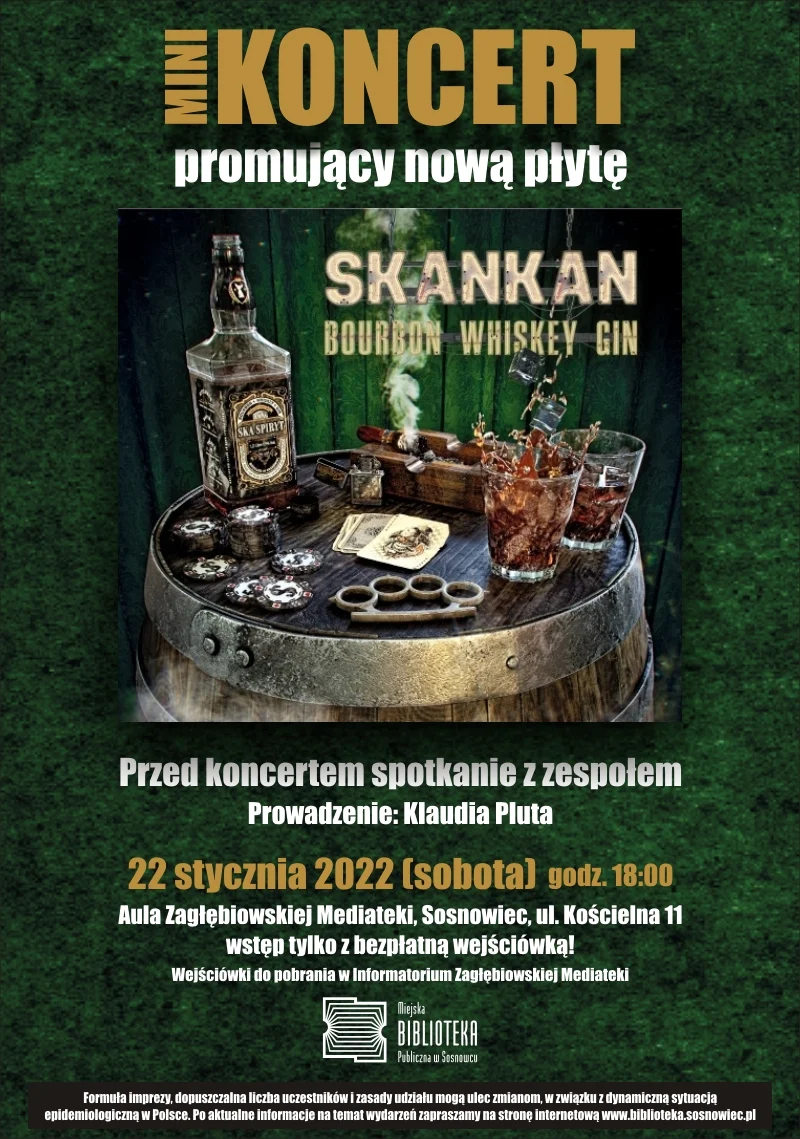 "Bourbon Whiskey Gin" w Zagłębiowskiej Mediatece!