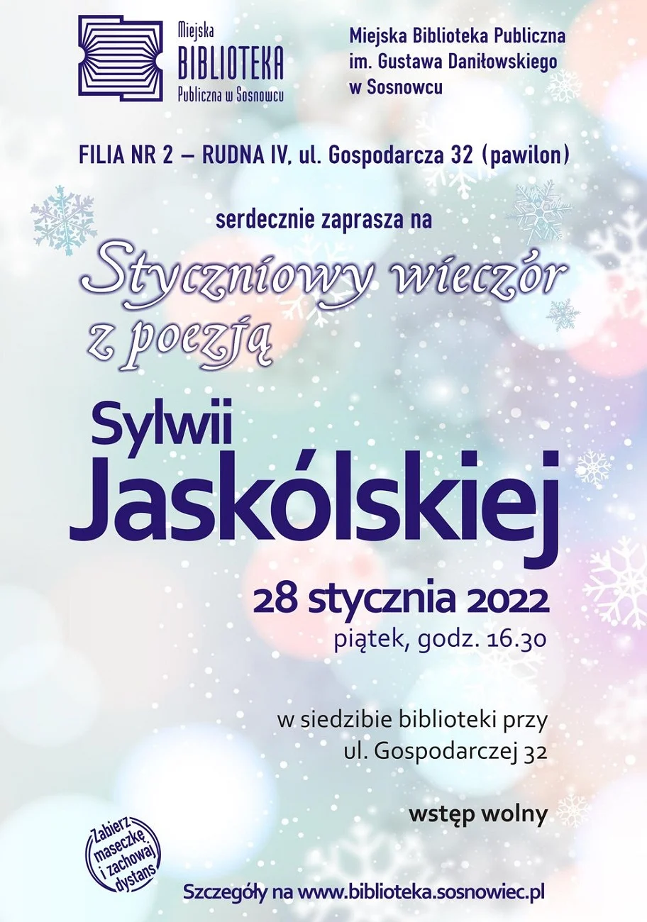 Styczniowy wieczór z poezją Sylwii Jaskólskiej