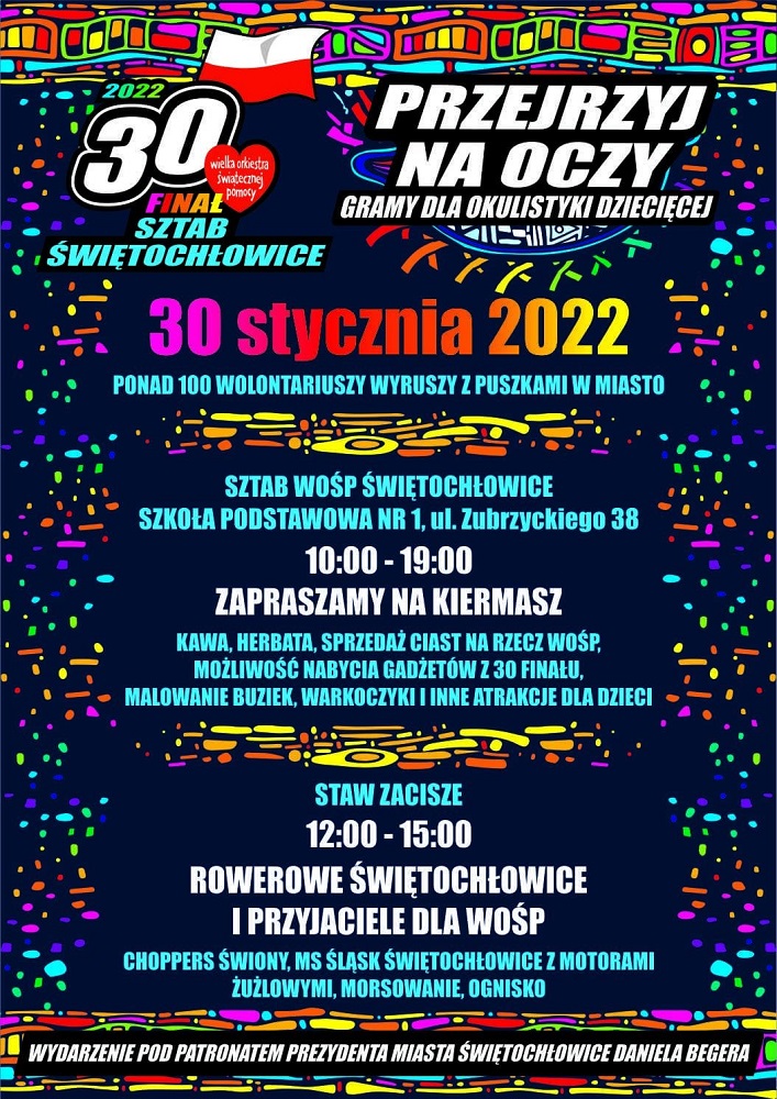 30. finał WOŚP w Świętochłowicach! Co zaplanowano dla mieszkańców?