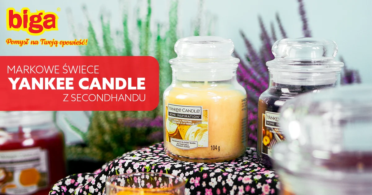 Markowe świece Yankee Candle z secondhandu