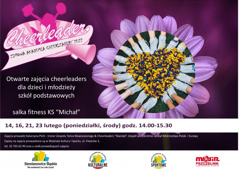 Otwarte zajęcia cheerleaders dla dzieci i młodzieży szkół podstawowych