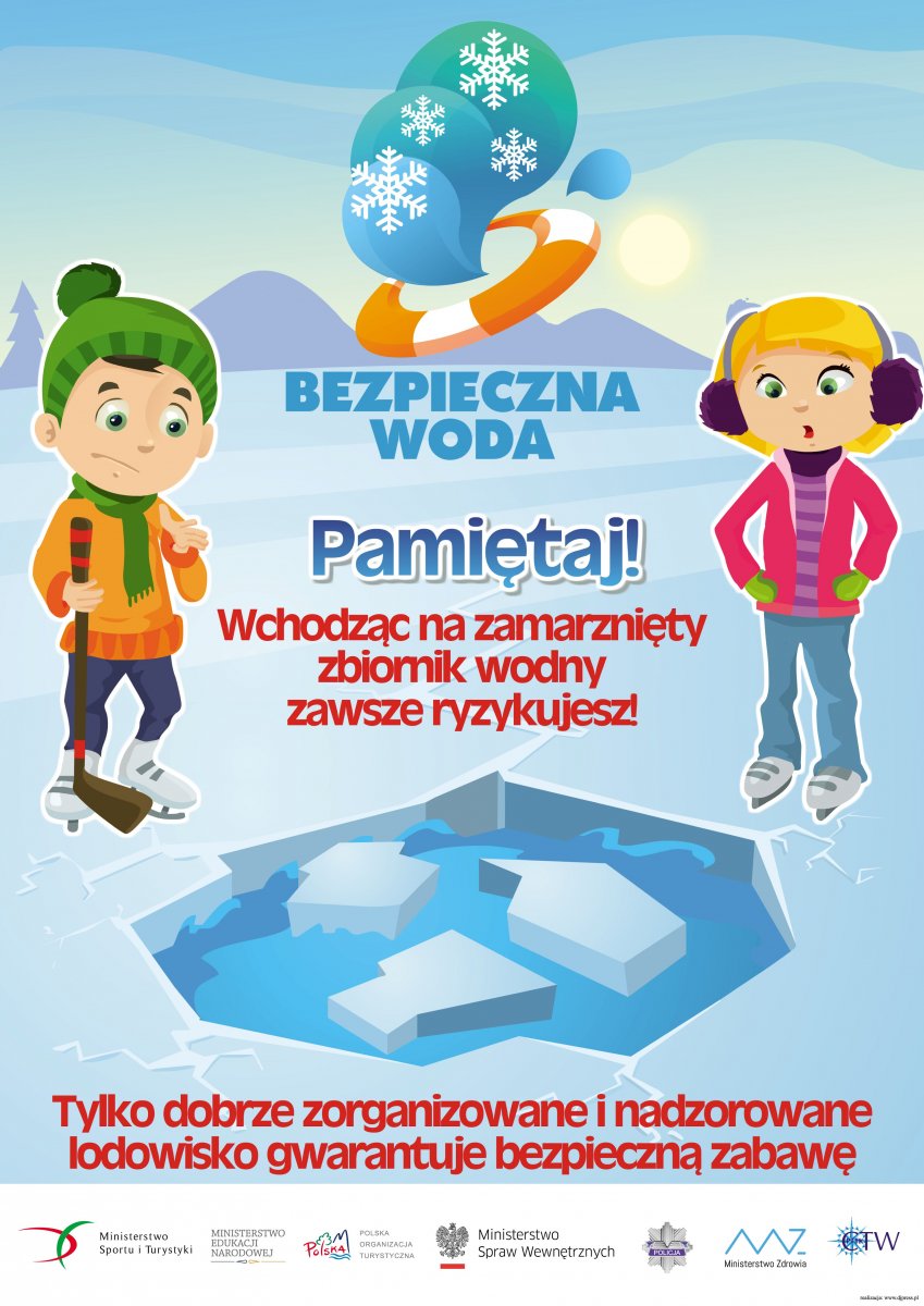 Wchodząc na zamarznięty zbiornik wodny zawsze ryzykujesz!