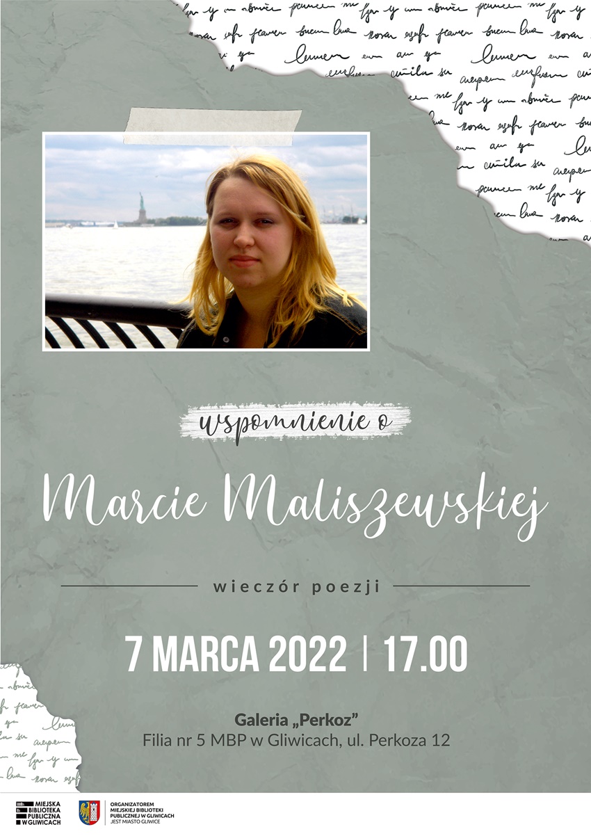 Wspomnienie o Marcie Maliszewskiej - wieczór poezji w MBP Gliwice