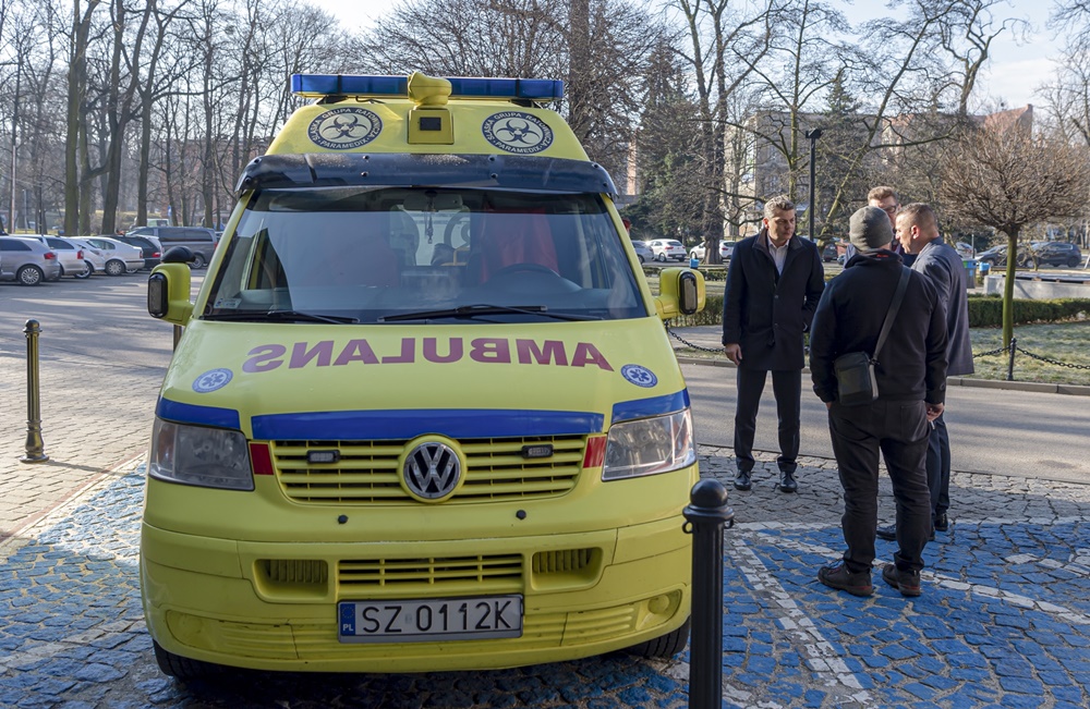 Ambulans zakupiony przez bytomian dla Drohobycza już w drodze na polsko-ukraińską granicę