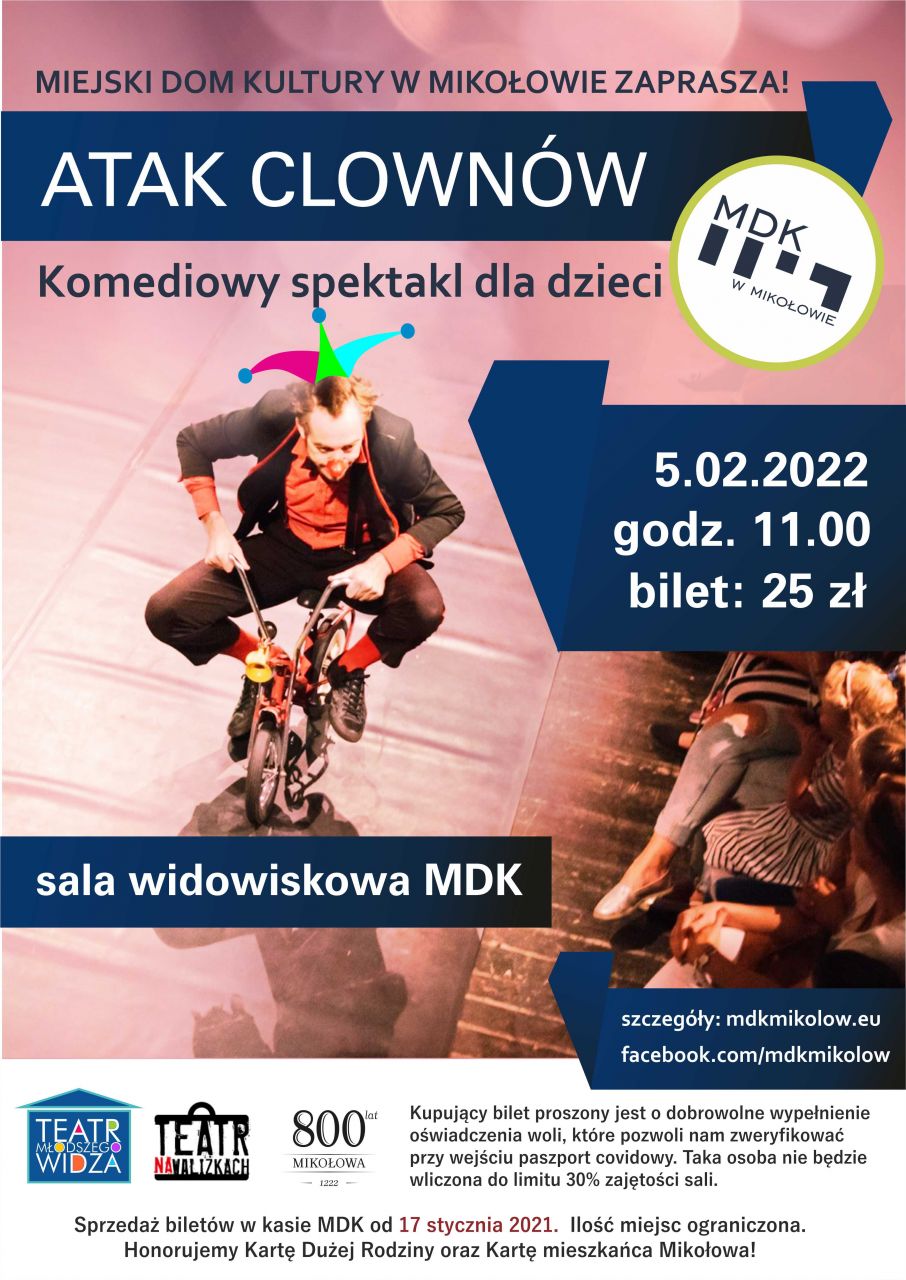 Atak clownów w mikołowskim MDK