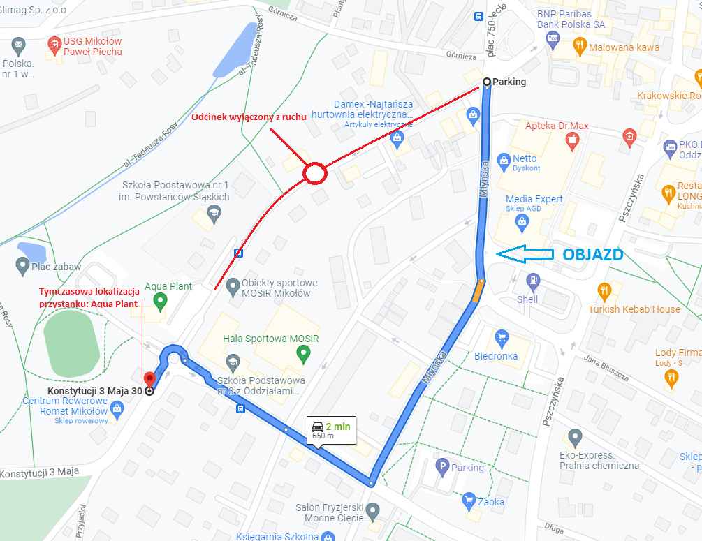 Przebudowa ul. 3 Maja. Utrudnienia w ruchu i zmiany w rozkładach jazdy