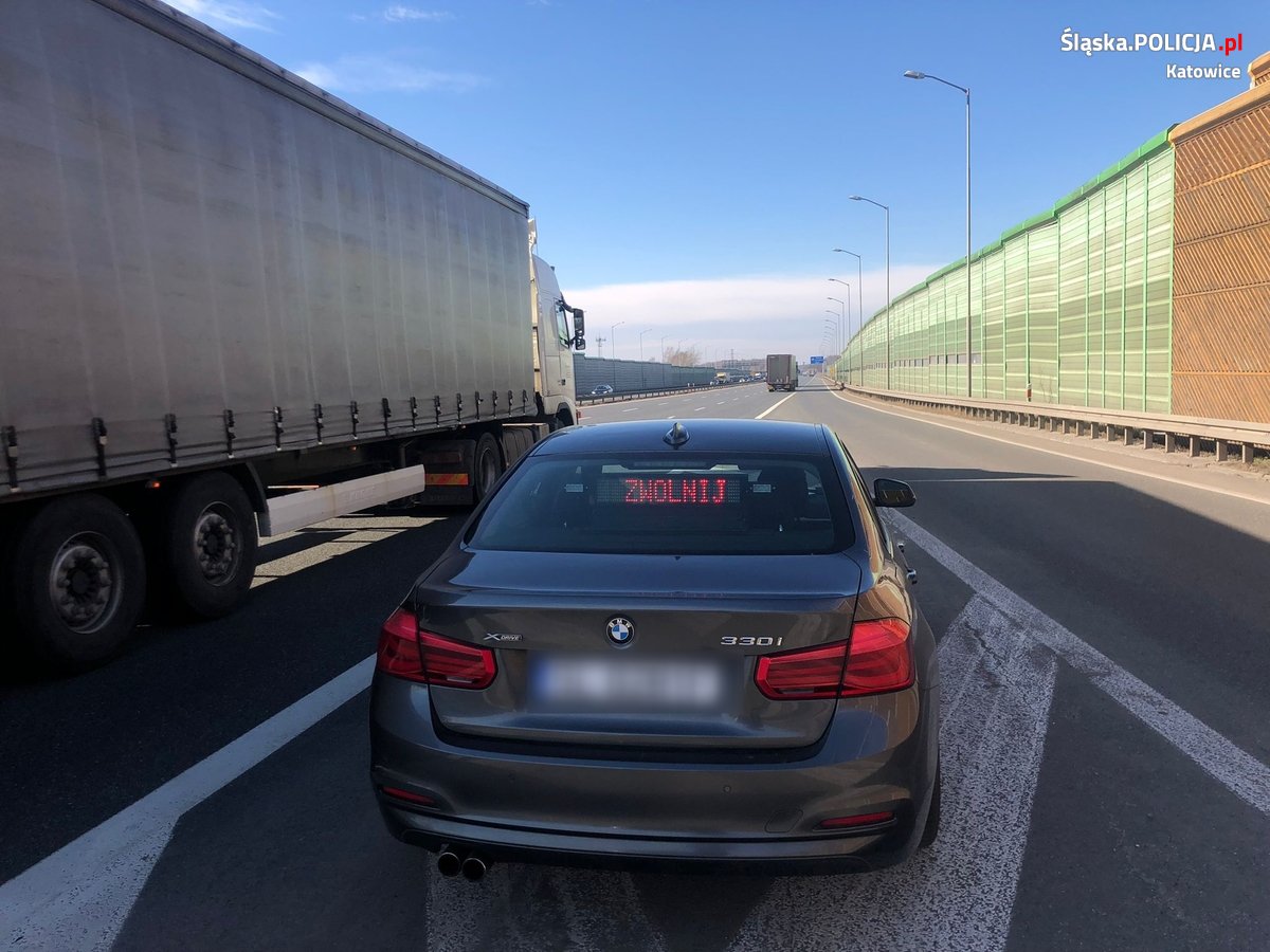 Podsumowanie działań katowickiej drogówki - Autostradą wolniej = bezpieczniej