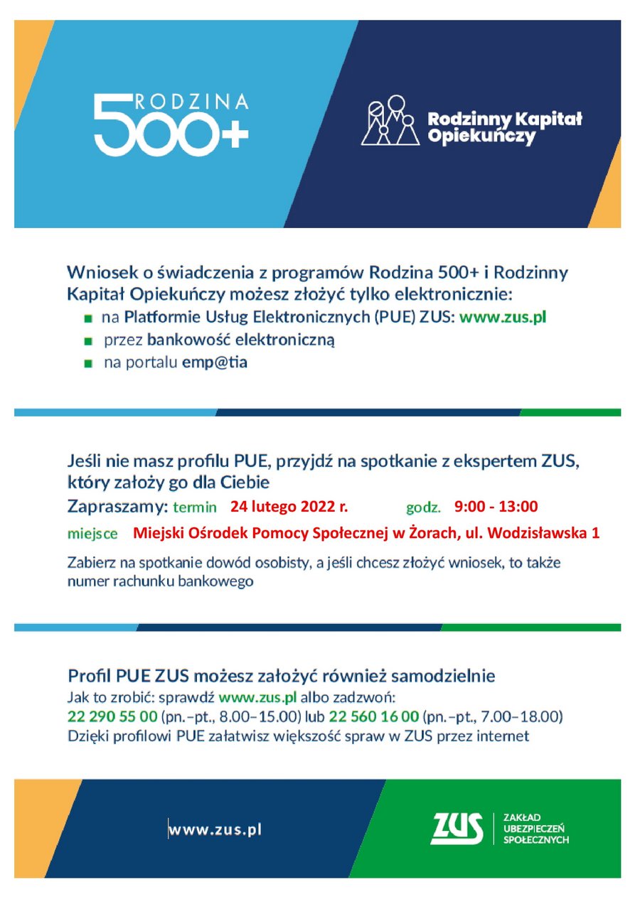 Masz problem z założeniem profilu PUE ZUS i złożeniem wniosku o 500+?