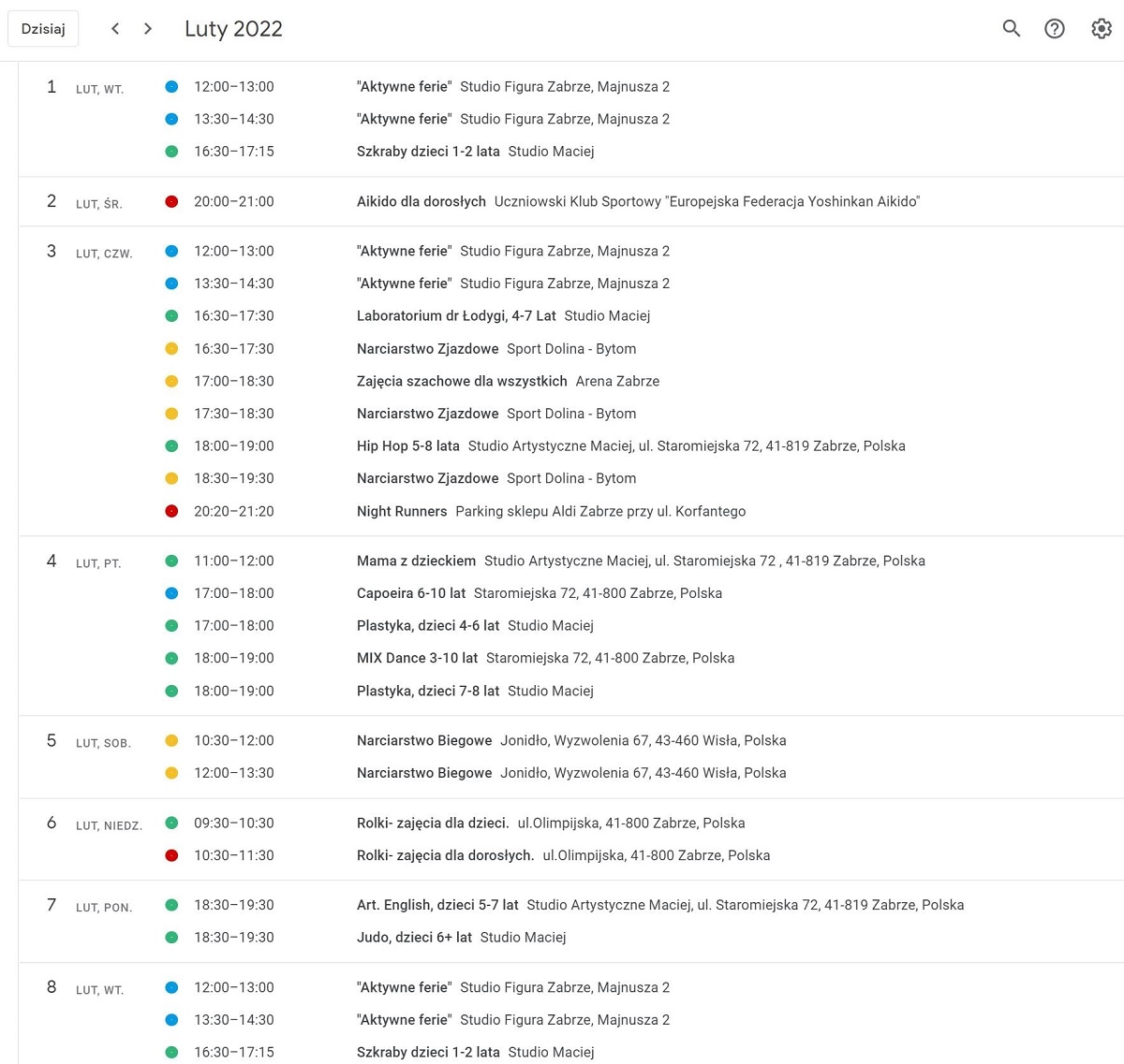 Aktywne Zabrze zaprasza w lutym! Bezpłatne zajęcia sportowe dla mieszkańców Zabrza