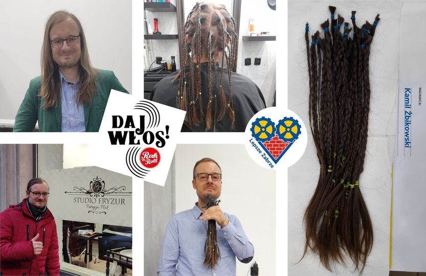 Radny Kamil Żbikowski ściął włosy dla Fundacji Rak'n'Roll