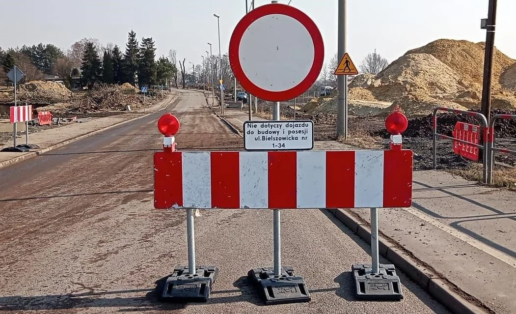Ruch na ulicy Bielszowickiej wstrzymany do odwołania!