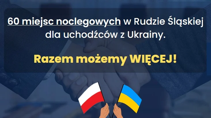 60 miejsc noclegowych w Rudzie Śląskiej dla uchodźców - to wynik współpracy posłów