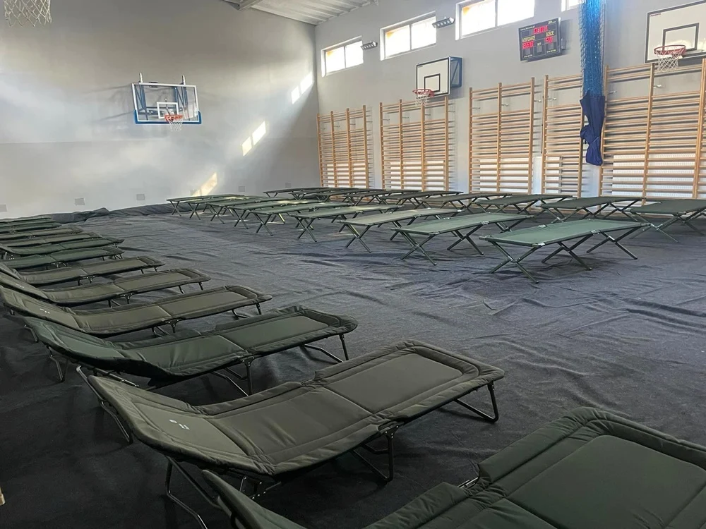 Ruda Śląska: Zmienili salę gimnastyczną w SP nr 1 w przejściową bazę noclegową