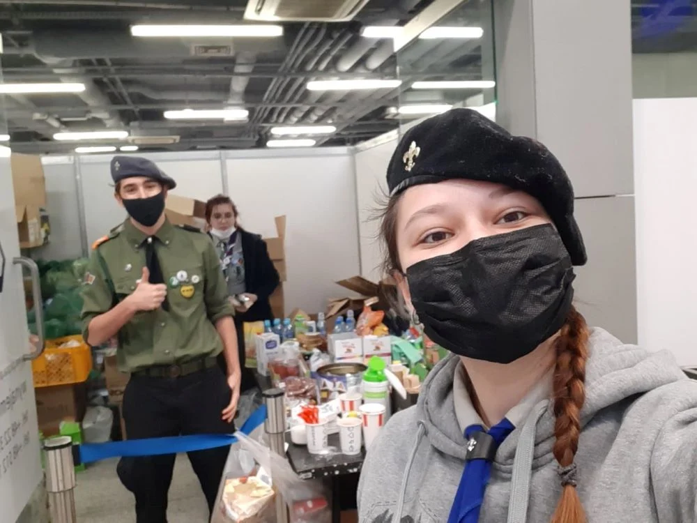 Rudzcy harcerze pomagają uchodźcom z Ukrainy