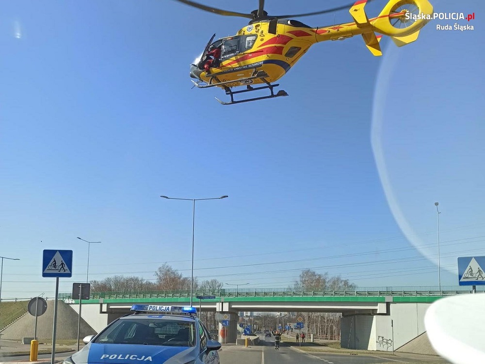 Bielszowice: Rowerzystka w ciężkim stanie trafiła do szpitala po potrąceniu