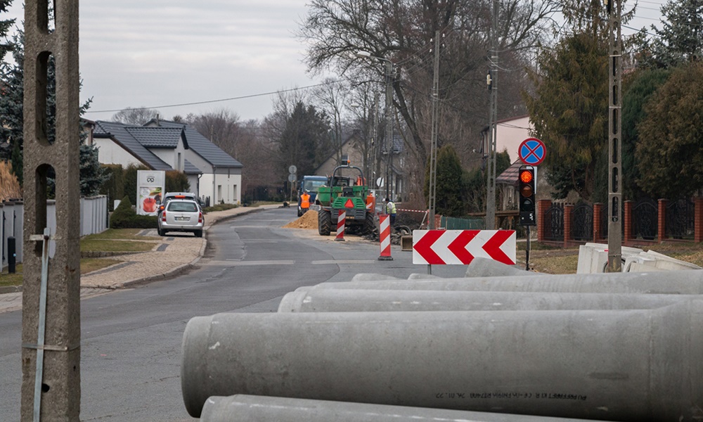 Pierwsze prace na ulicy Wyszyńskiego