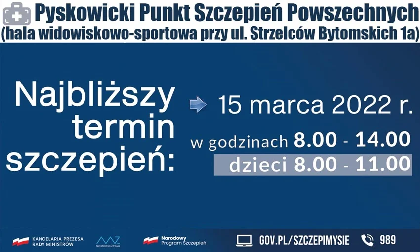 Kolejna szansa na zaszczepienie 15 marca