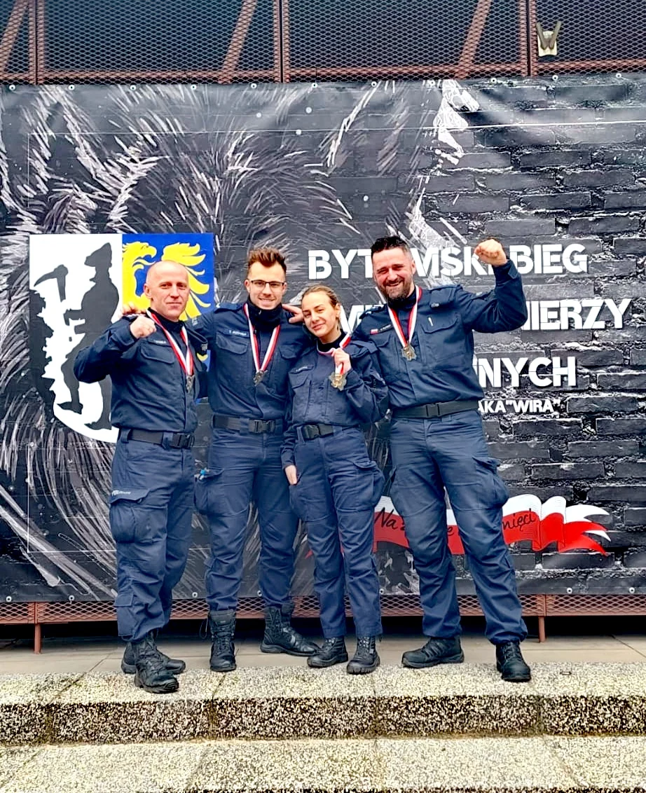 Siemianowiccy policjanci wzięli udział w VI Bytomskim Biegu Pamięci Żołnierzy Niezłomnych