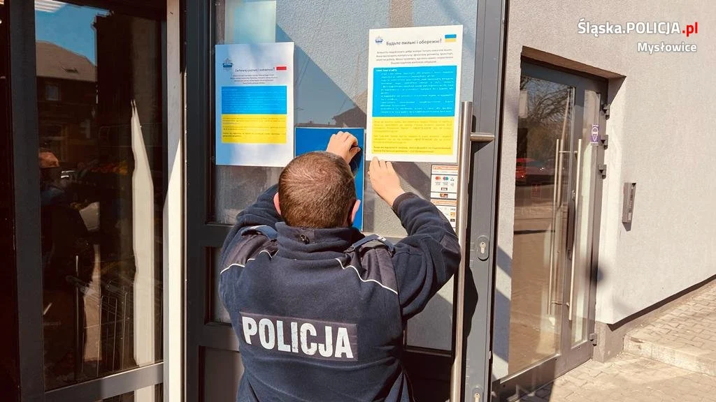 Dzielnicowi odwiedzają miejsca przebywania obywateli Ukrainy