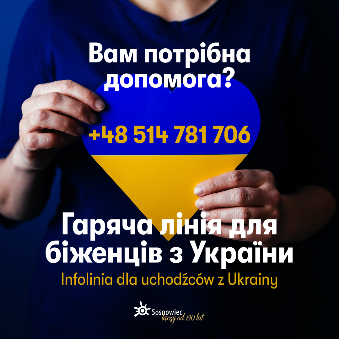 Sosnowiecka infolinia dla uchodźców z Ukrainy