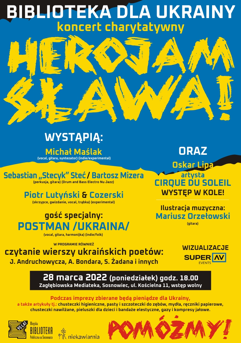 Biblioteka dla Ukrainy – Herojam Sława!