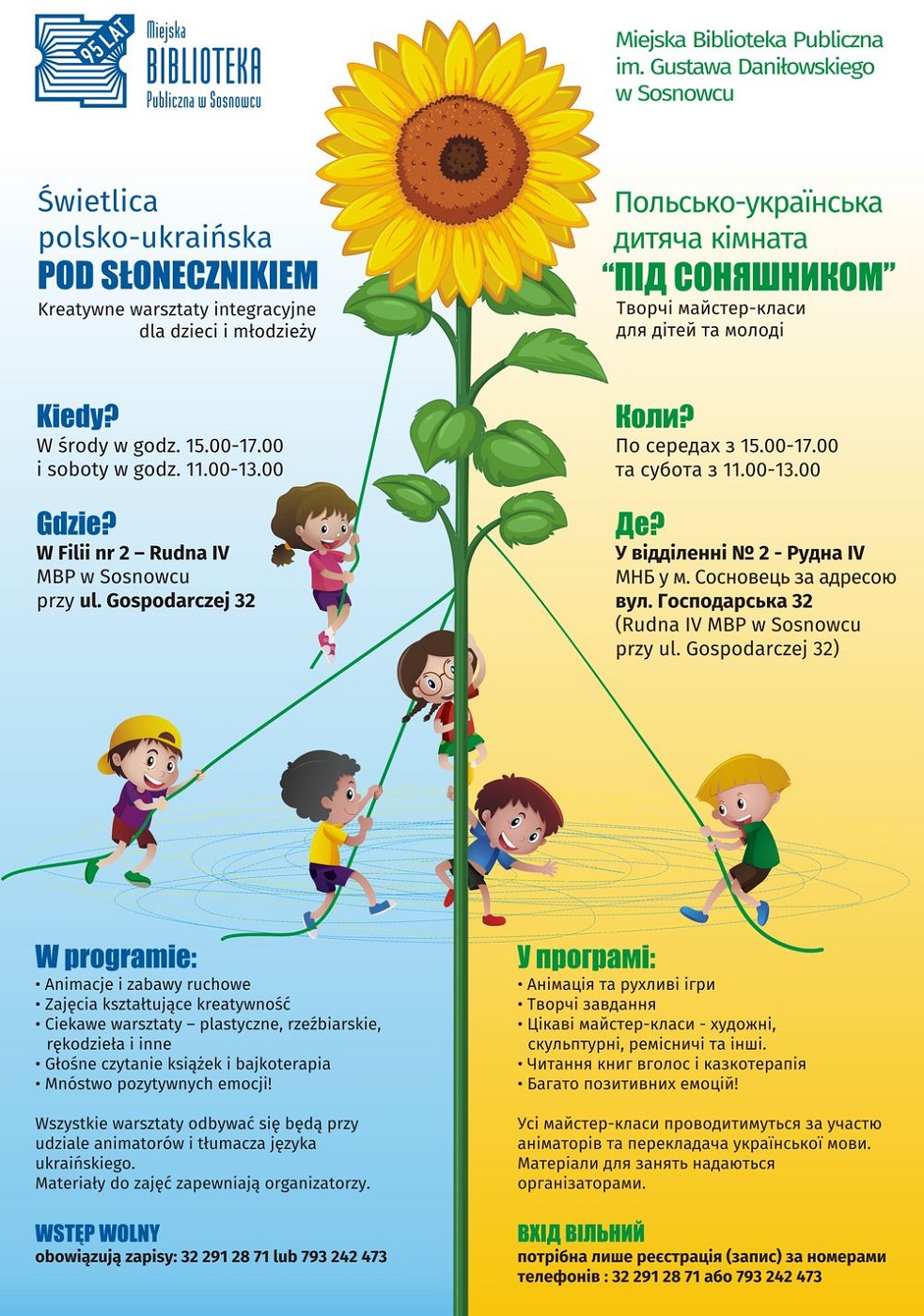 Świetlica polsko-ukraińska dla dzieci i młodzieży w Filii nr 2 MBP