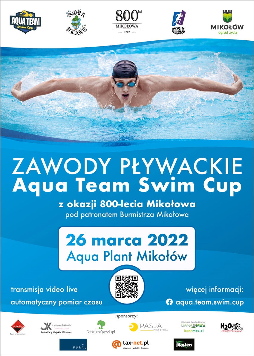MOSiR Mikołów: Zawody pływackie z okazji 800 - lecia Mikołowa - Aqua Team Swim Cup