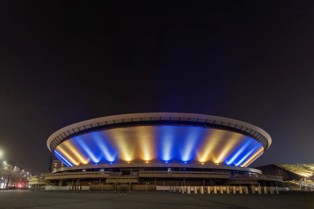 Katowicki Spodek solidaryzuje się z Ukrainą. W południe usłyszymy ukraiński hymn