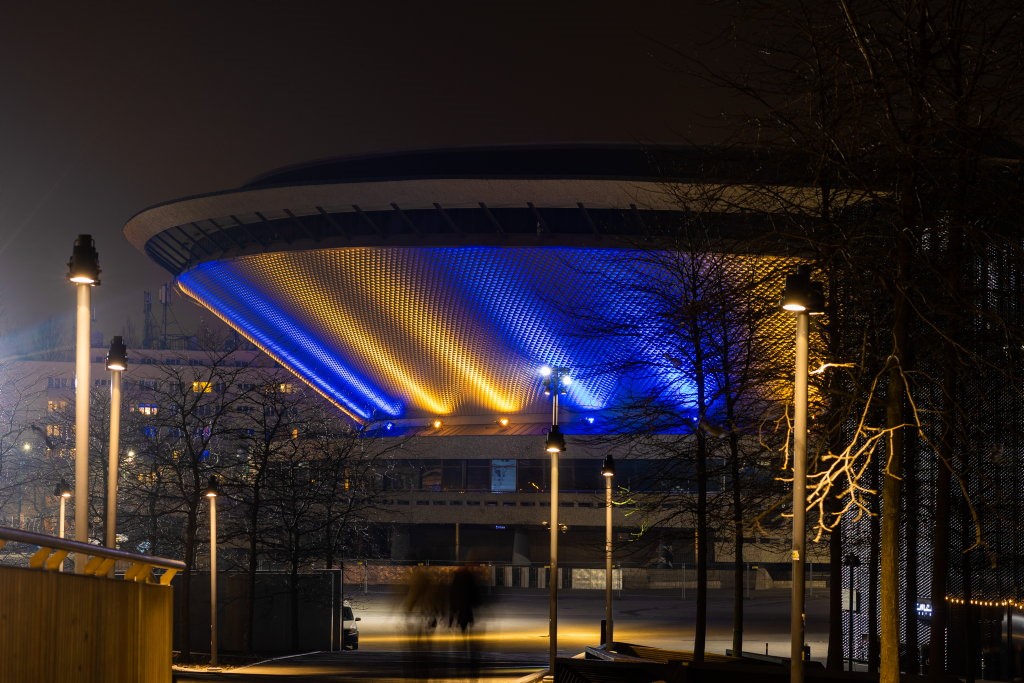 Katowicki Spodek solidaryzuje się z Ukrainą. W południe usłyszymy ukraiński hymn