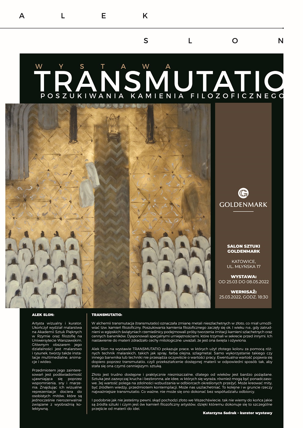 Już dziś wernisaż wystawy "Transmutatio" w Katowicach