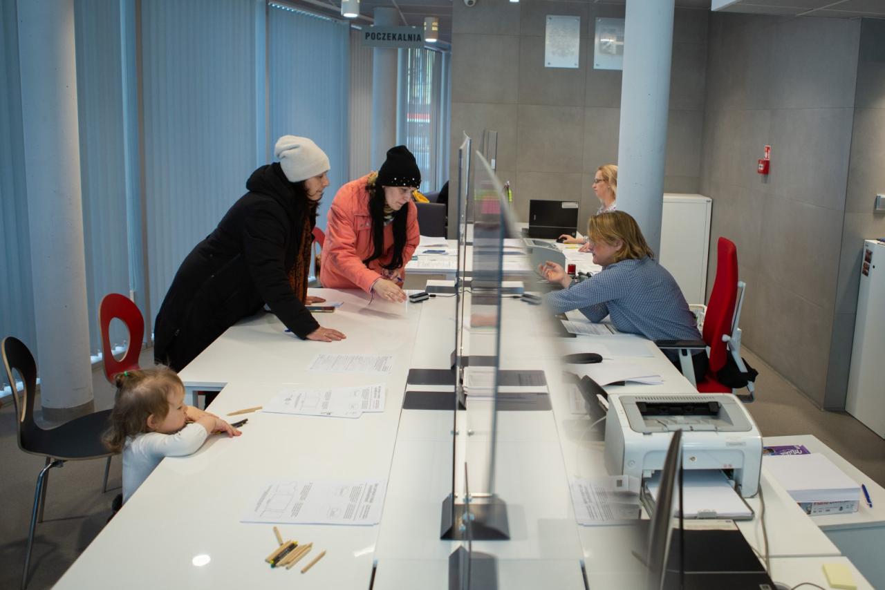 Punkt rejestracji i nadawania numeru PESEL dla uchodźców z Ukrainy 3