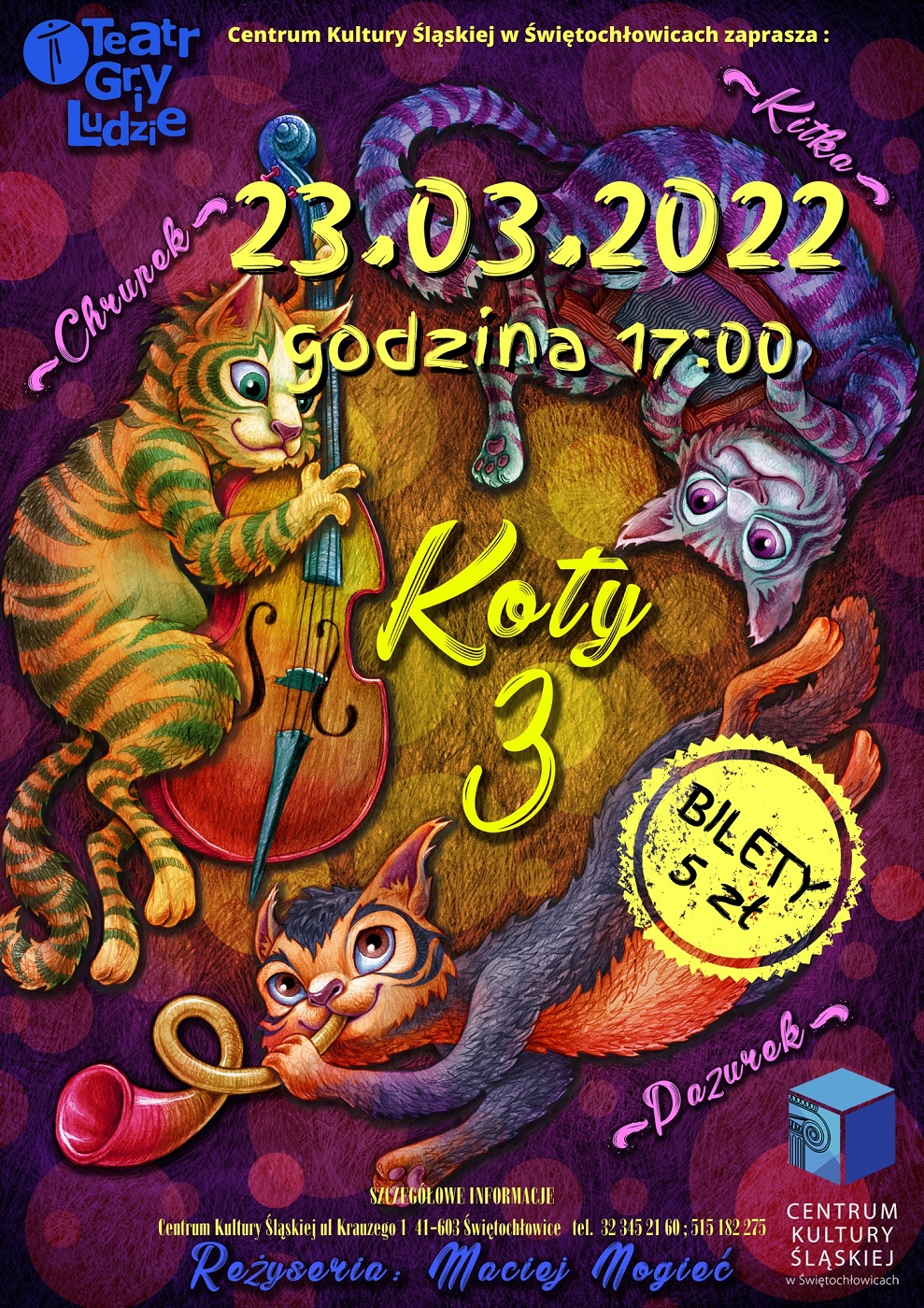 Spektakl dla dzieci "Koty Trzy"