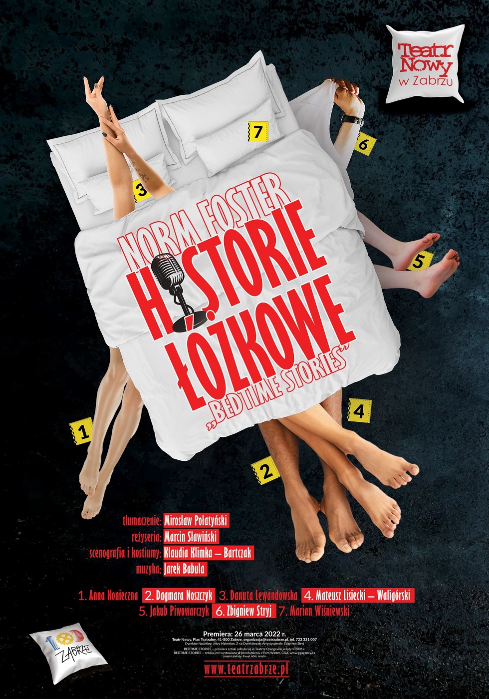 Już w niedzielę spektakl "Historie łóżkowe". Teatr Nowy w Zabrzu zaprasza na premierę!