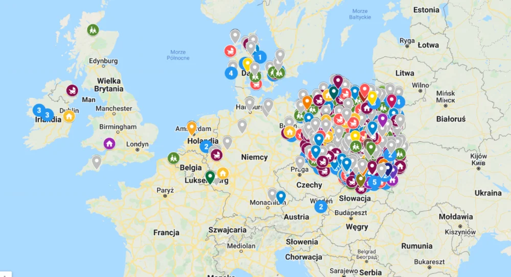Polacy stworzyli mapę mieszkań dla uchodźców z Ukrainy