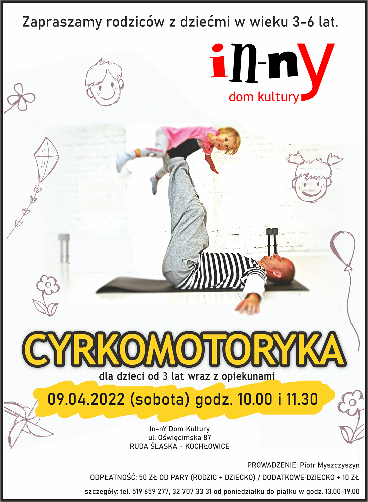 In-nY Dom Kultury zaprasza na wesołe zajęcia cyrkomotoryczne
