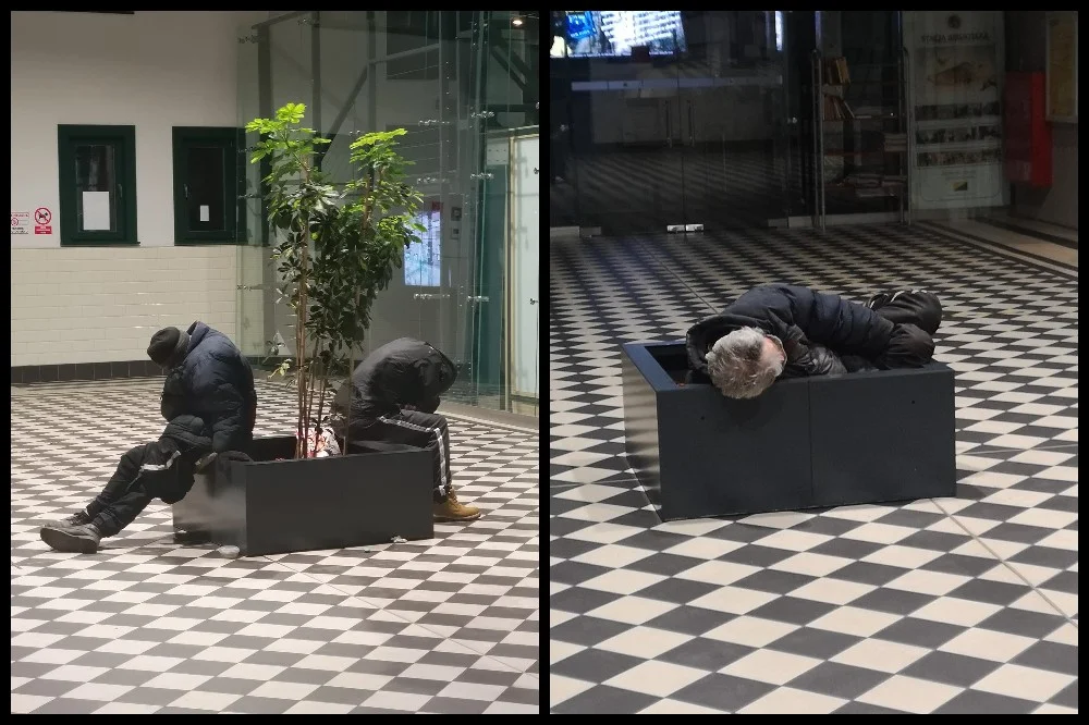 Bezdomni okupują dworzec kolejowy na Chebziu. Co z nową noclegownią?